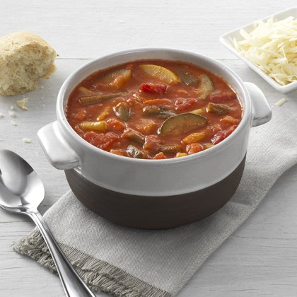 Tomato Soup with Garden Vegetables