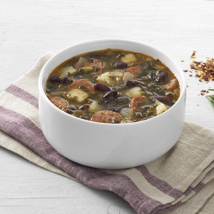 Portuguese Kale Soup with Linguicia