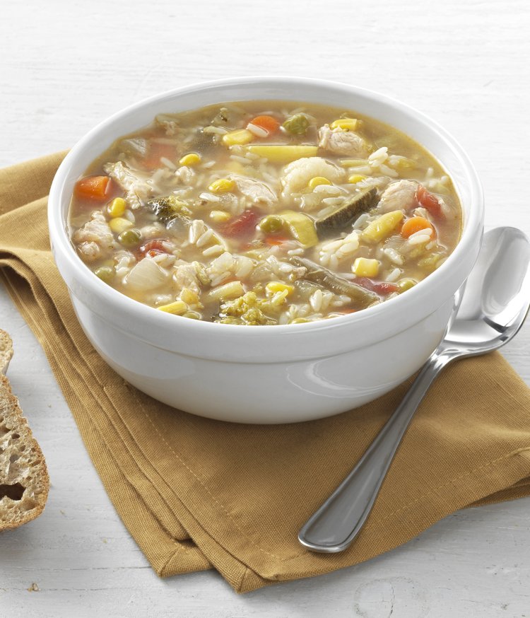 Chicken Vegetable Soup with Rice
